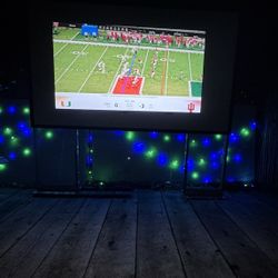 Super Bowl On Projection Big Screen And Protector 