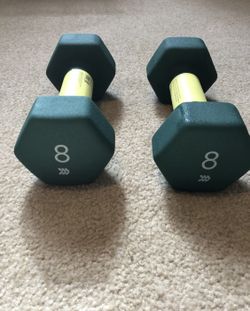 8lbs dumbbells set brand new