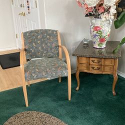 40$  Wooden Armchair with Nature Print