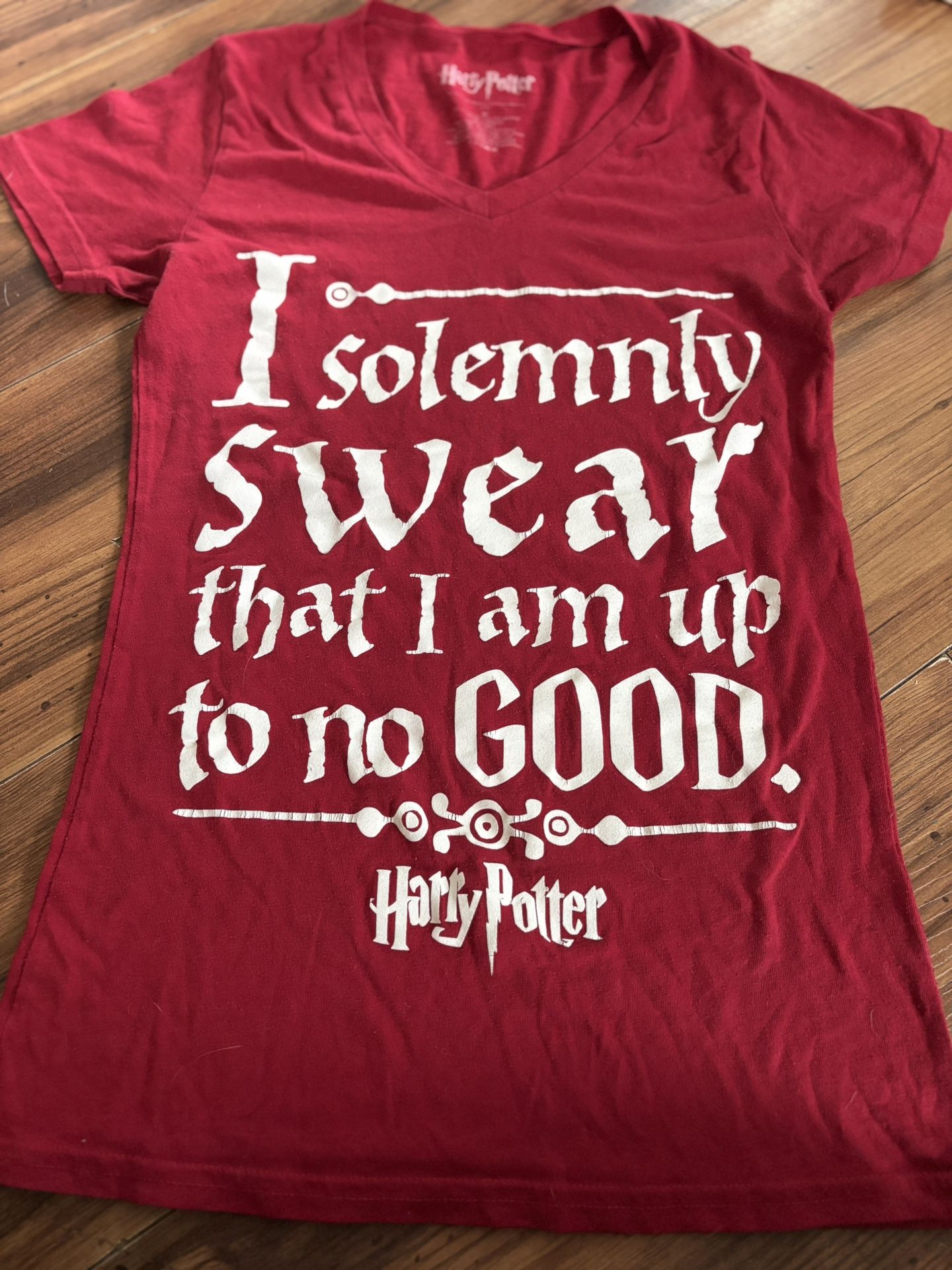 Harry Potter “I Solemnly Swear That I Am Up To No Good” T-Shirt – Women’s Medium