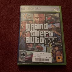 Grand Theft Auto 4 For Xbox 360: (20$)