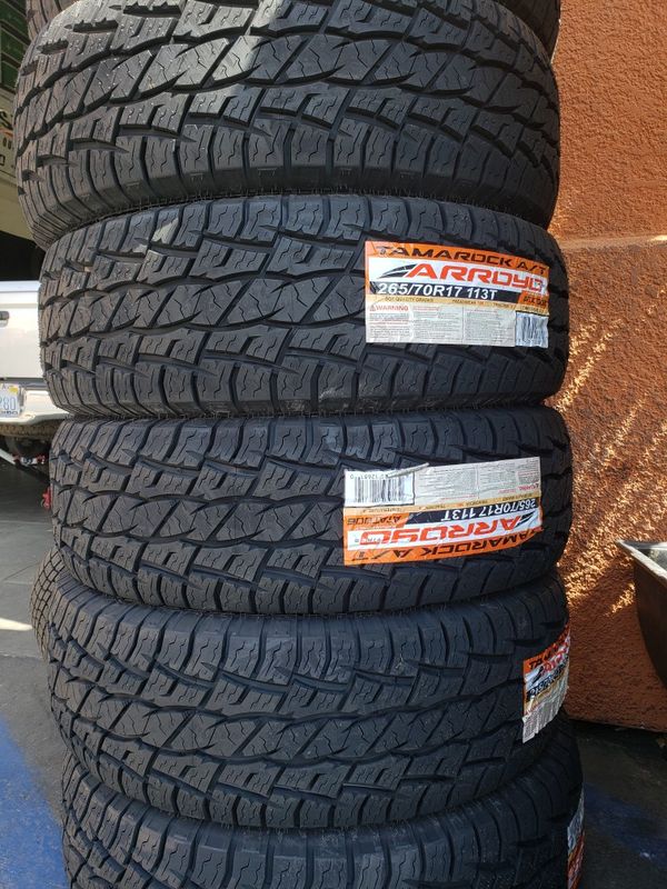 265/70/17 A/T SET OF 4 NEW TIRES for Sale in Perris, CA OfferUp