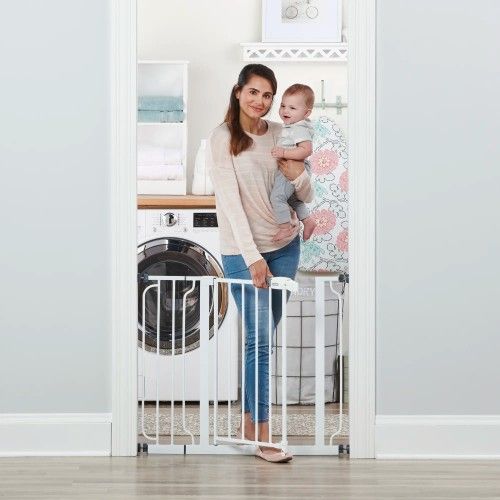 Regalo East Step 38.5 Inch Wide Walk Thru Baby Gate