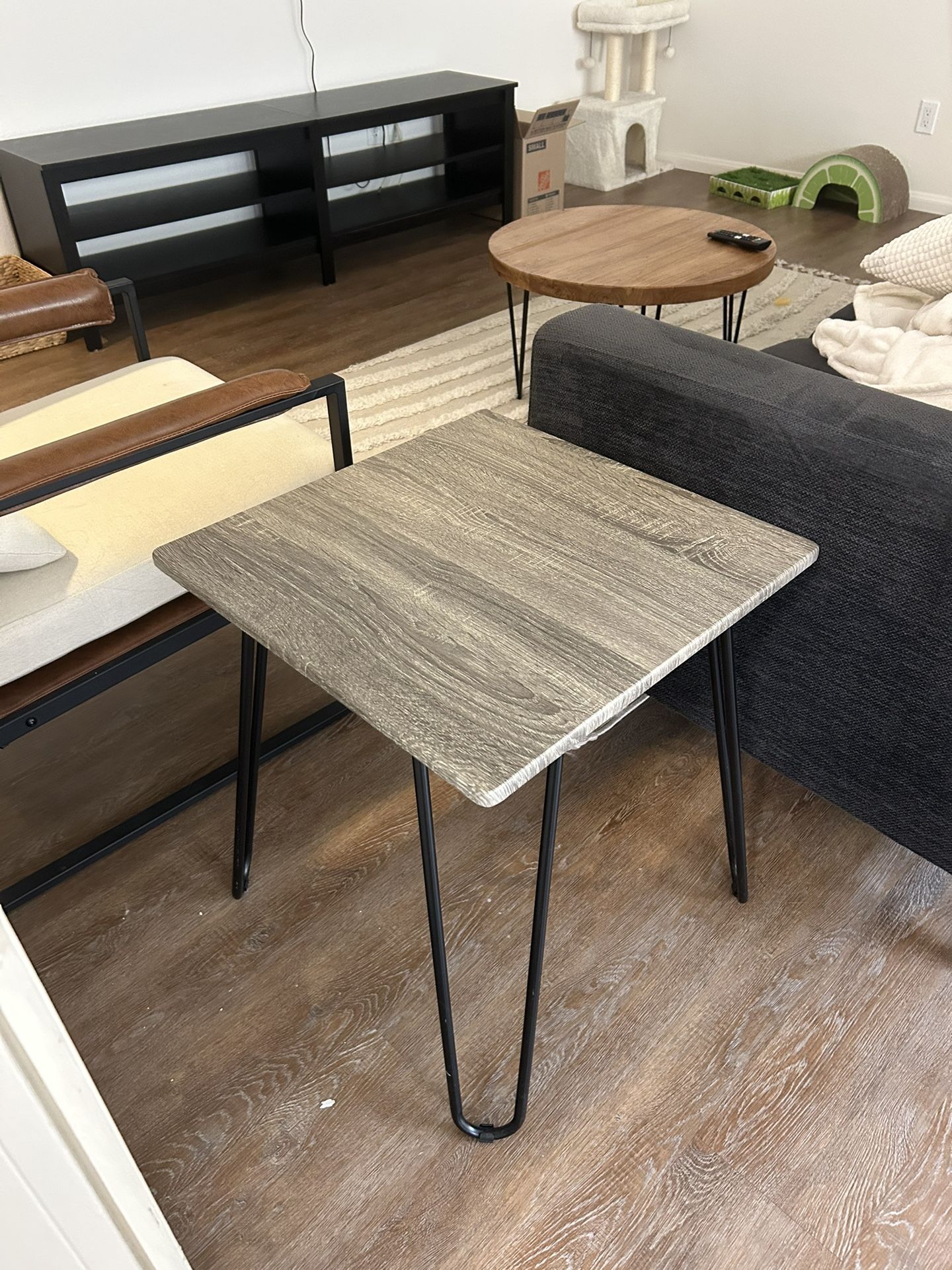 Target End Table Gray Wood
