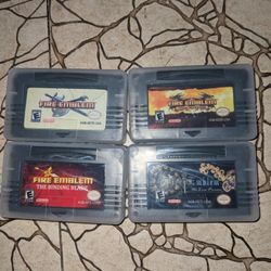 x4 Fire Emblem Games Original Sacred Stones Binding Blade & Last Promise Game Boy Gameboy Advance 