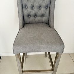 4 Gray  kitchen bar stools 