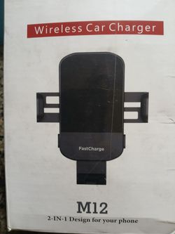 M12 Wireless Car Charger Phone Mount