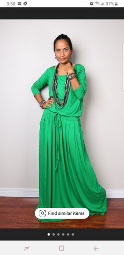 Teal Color Maxi