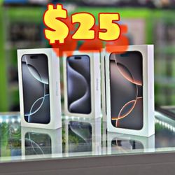 iPhone Box for 16 Pro & 15 Pro — LIKE NEW!
Only $25 each 🔥