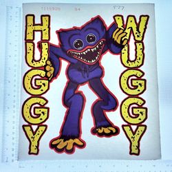 Iron On Heat Transfer  Good For T-shirts Sweaters Jackets T Shirt Design Size Is About 12x10 Huggy Wuggy Monster #577