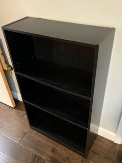 Black bookcase