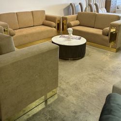 Modern Luxury Designer Sofa Couch Set for High End Living Room