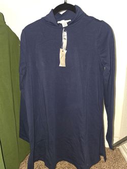 New By Design Navy Long Sleeve Turtleneck Top