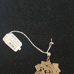 10k Money Tree Gold Pendant