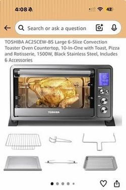Toaster oven.  10 on one
