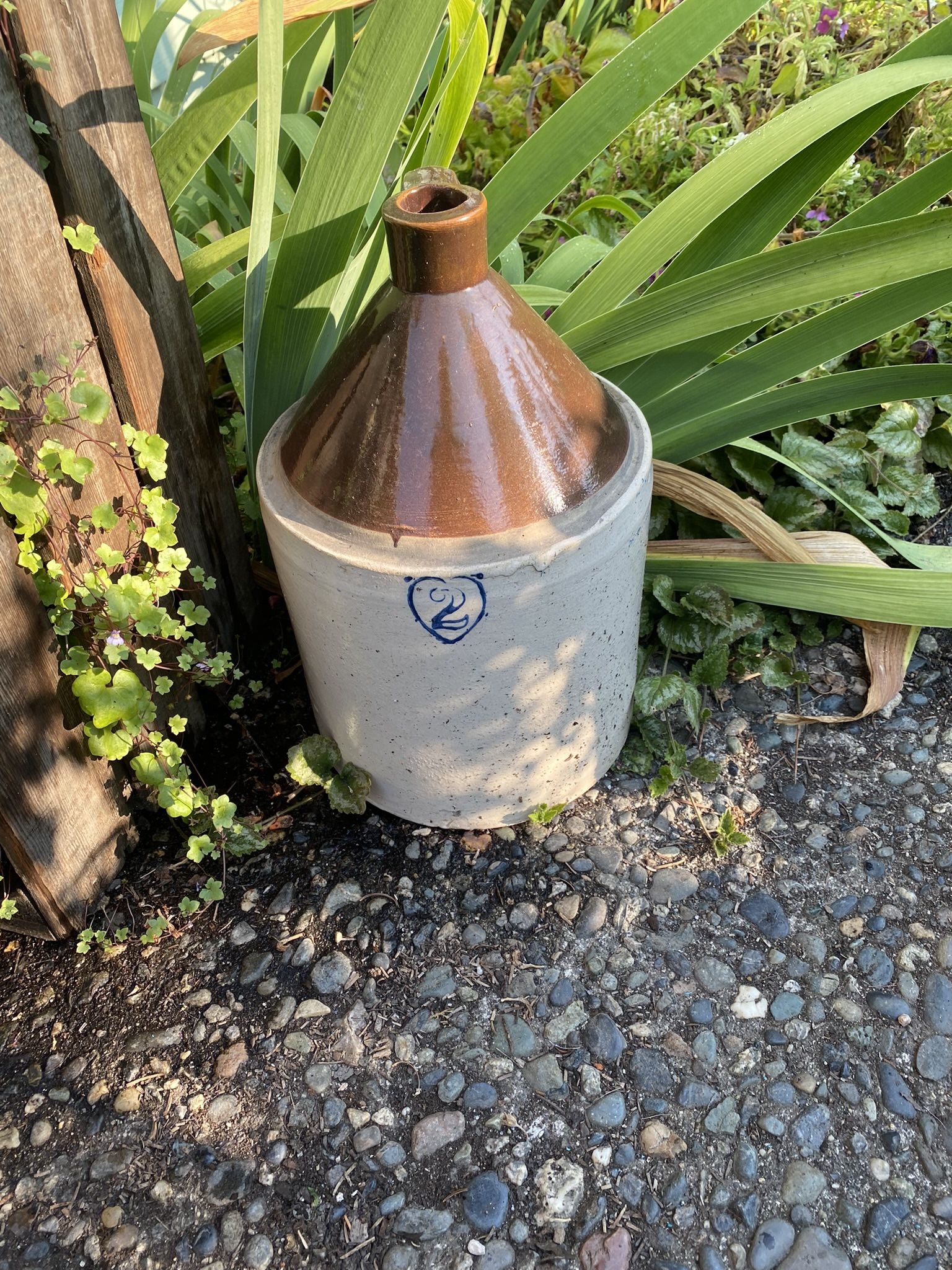 Vintage 2 gallon crockery jug