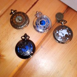 set Of 4  pocket Watches