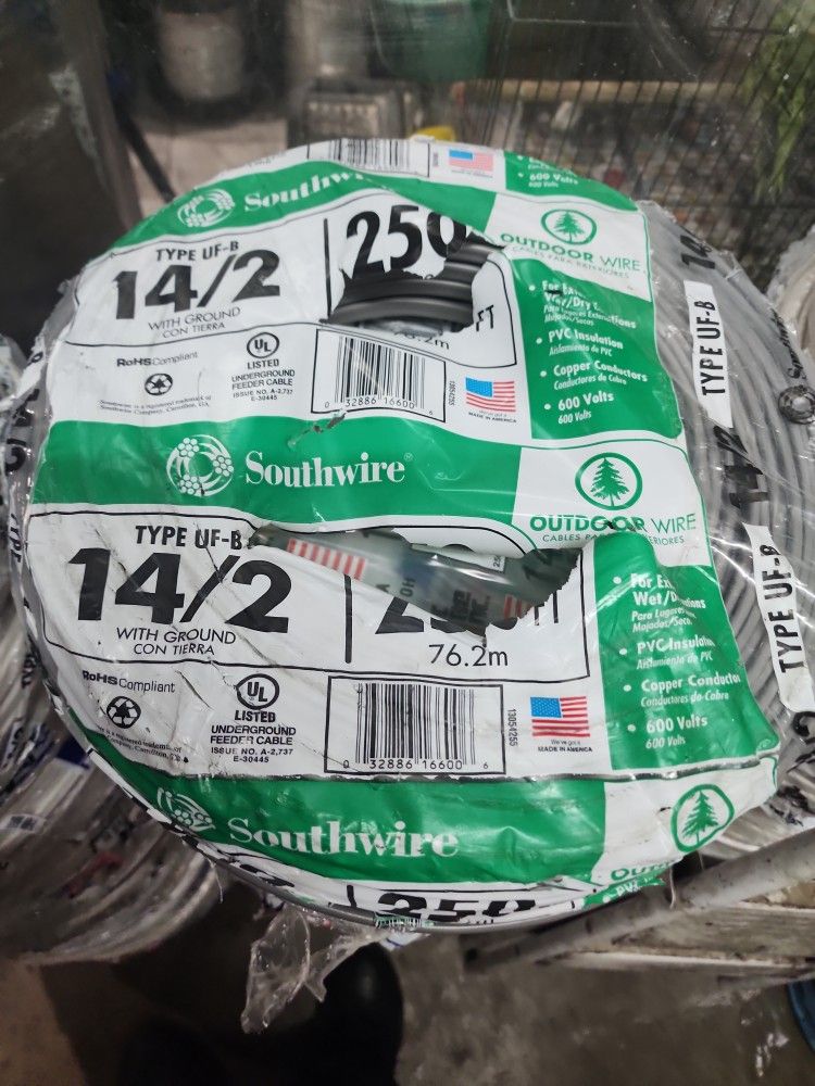 Type UF B 14/2 Wire, 250ft Roll,New Products : American Fashion Style Bags On Sale