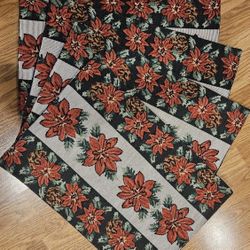 Holiday Floral Tapestry Placemats