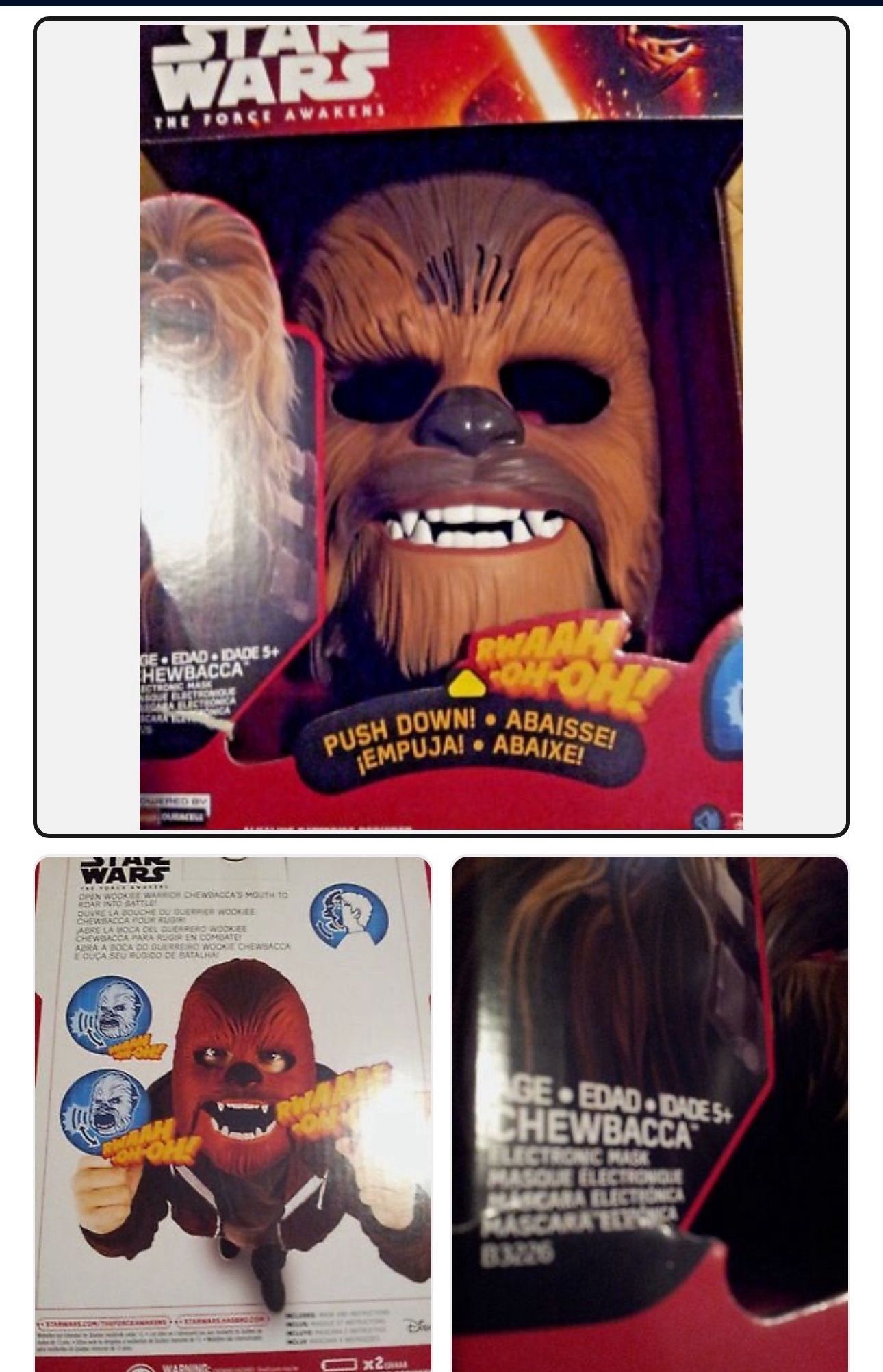 Star Wars Chewbacca Mask With Sound