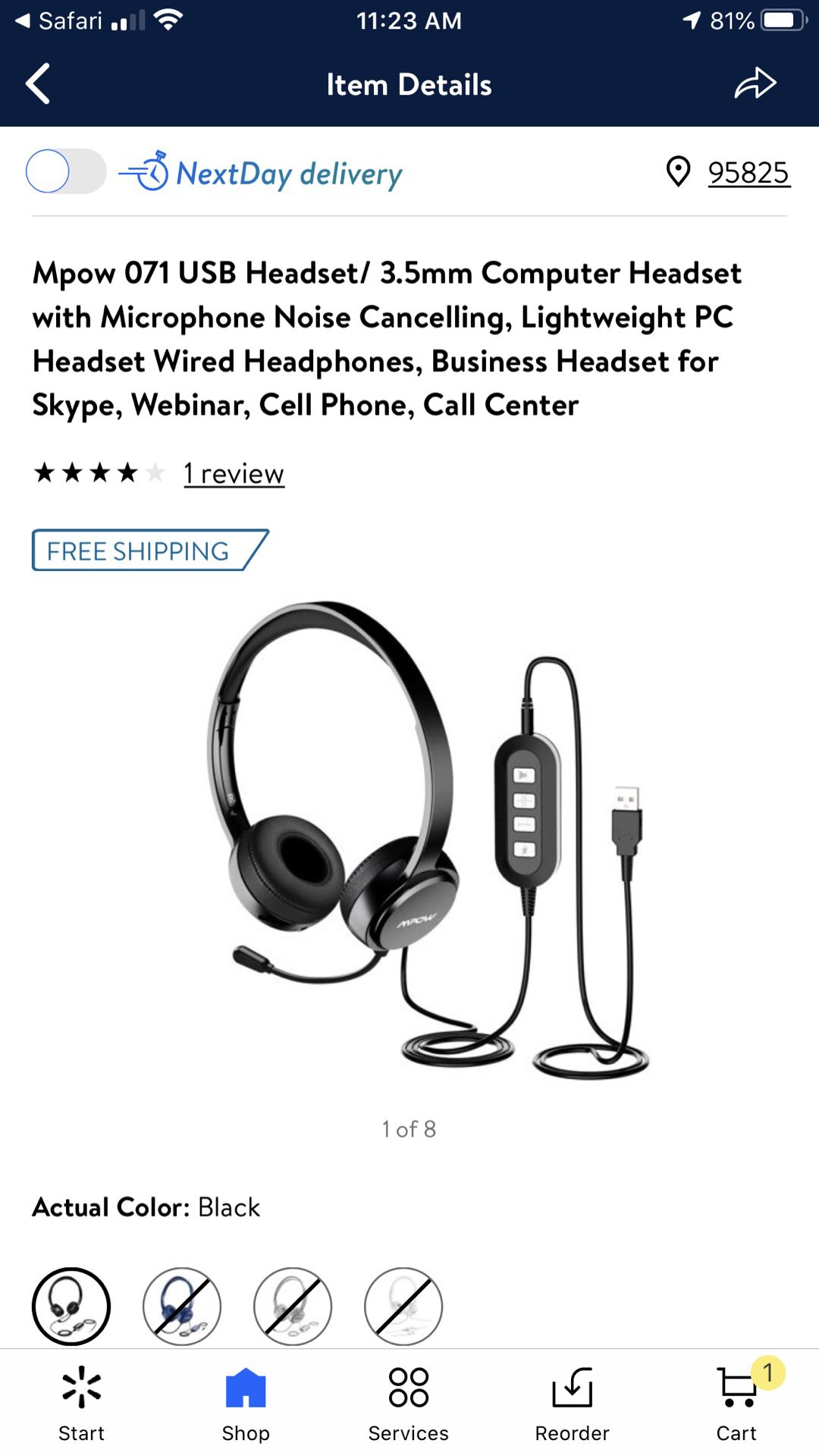 Wired USB headset