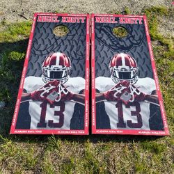 NIGEL KNOTT  CornholeBoard Set Of Two 4' X 2' ( No Bean Bags ) Alabama Roll Tide 