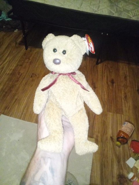 Curly Beanie BABY 1996 Swing Tag.