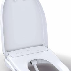 S7A WASHLET+ Elongated Electric Bidet Seat for WASHLET+ Toilet with EWATER+ Auto Open/Close Classic Lid in Cotton White