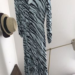Blue Zebra Print Dress, Nordstrom Rack