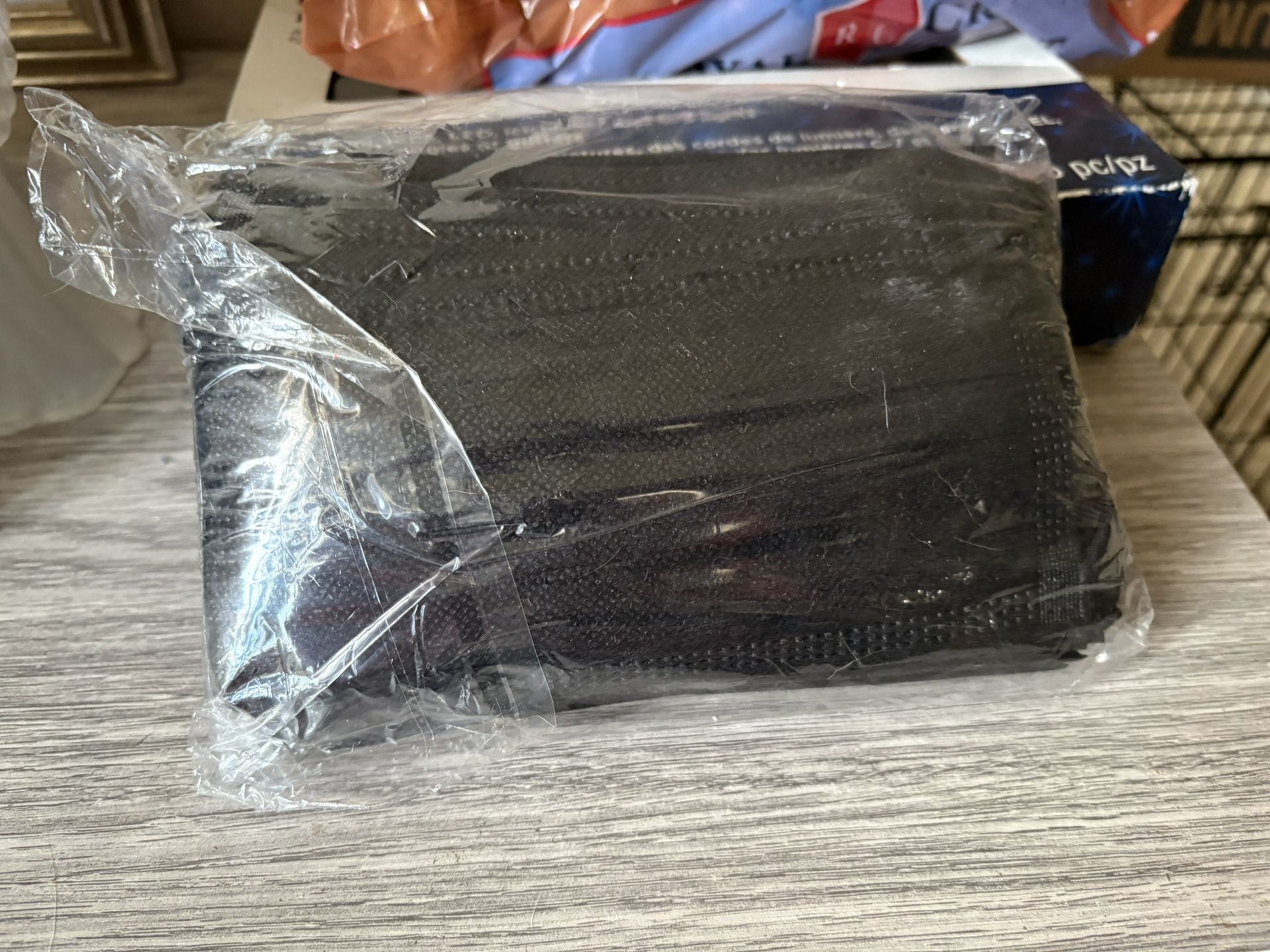 Black face mask for germs