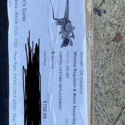 Window Regulator & Motor Assembly: Power, 1 Pack