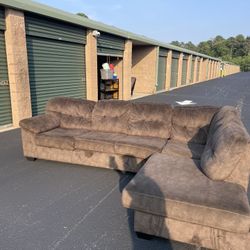 Brown Sectional Couch – FREE Delivery