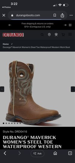 Durango® Maverick Women's Steel Toe Waterproof Western Work Boot