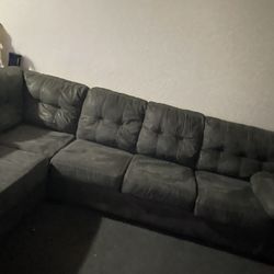 Gray L Shape Sofa