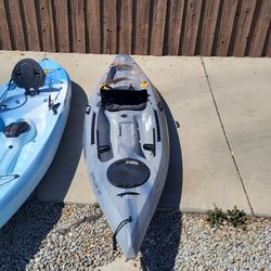 Kayaks and storage rack