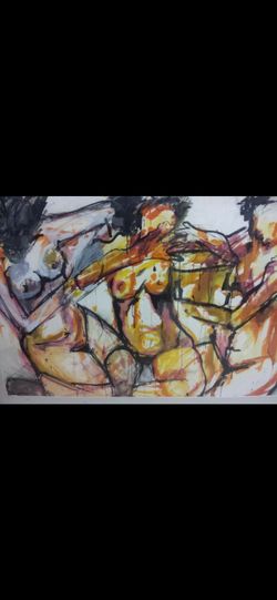 $1,775.00 REDUCED Beautiful original three ladies at a party