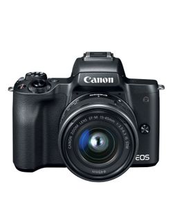Canon - EOS M50 Mirrorless Camera with EF-M 15-45mm f/3.5-6.3 IS STM Zoom Lens - Black