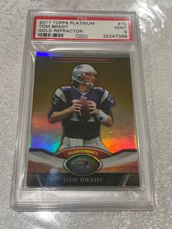 2011 Topps Platinum Tom Brady Gold Refractor PSA 9