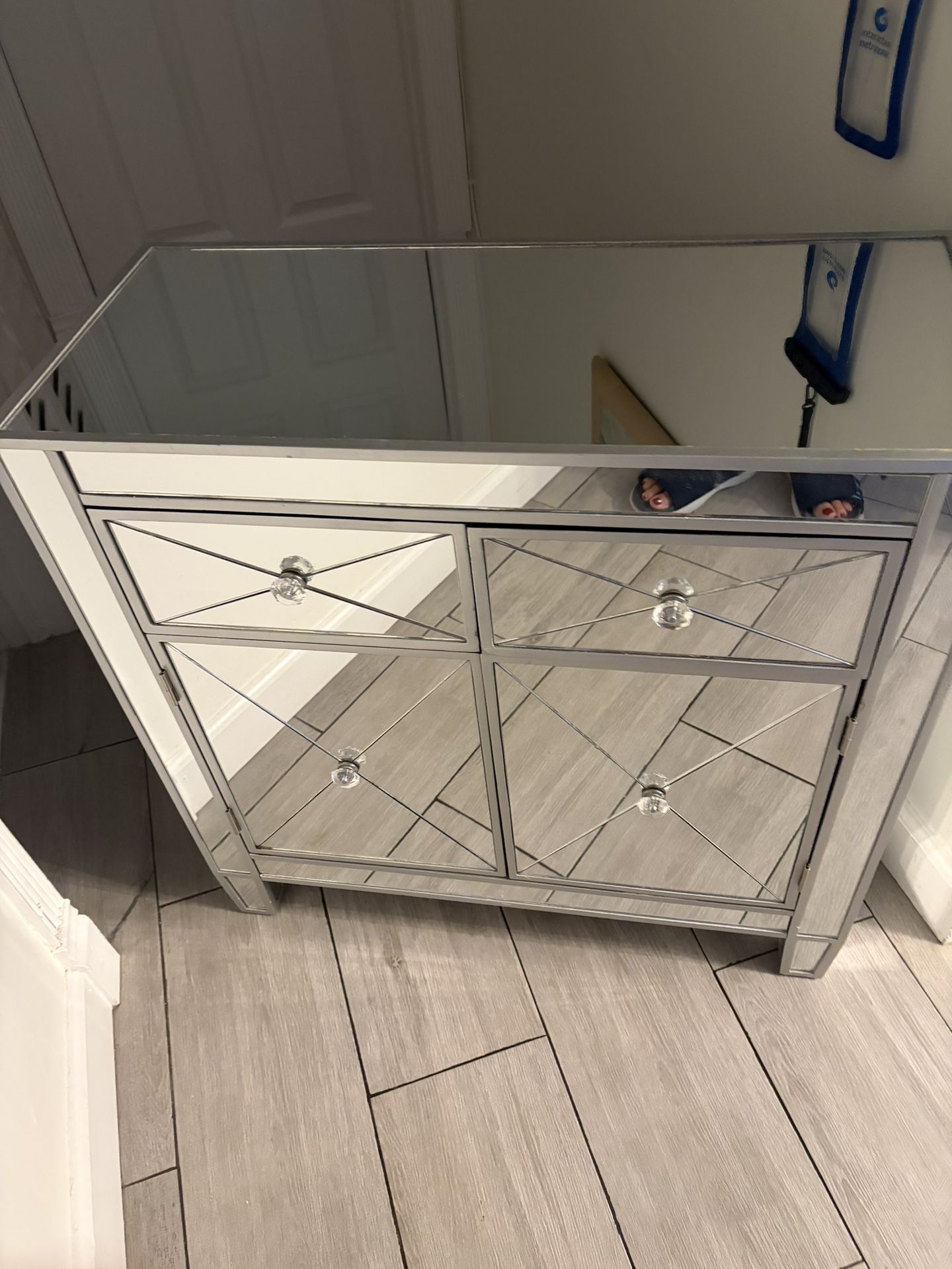 Mirrored Nightstand