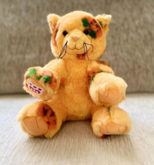 Build A Bear Vault Collection Pumpkin Kitty 2024 Halloween Orange Stuffed