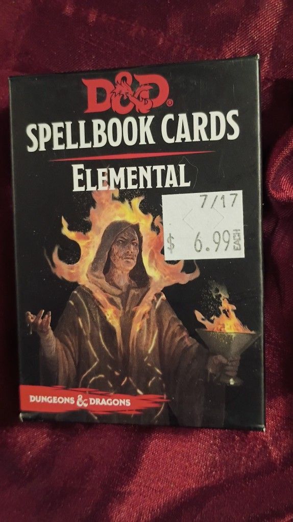 Dungeons And Dragons Spellbook Cards Elemental