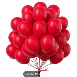 Red Balloons... 5 Inch Balloons... Globos De 5 Pulgadas..