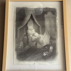 “Little Nightmares” Original Hand Drawing from the Book ‘Carmilla’ By Famous Italian Artist Isabella Mazzanti