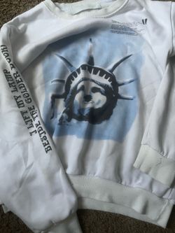 OFF WHITE STATUE OF LIBERTY SWEAT SHIRT