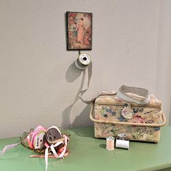 Shabby chic/ cottage chic wall hanging with hook
