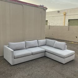 West Elm Gray Sectional 