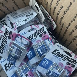 Large Lot Of Energizer Ultimate Lithium Ion Batteries- NEW - AA, AAA, 9V & 123
