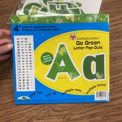 Green Bulletin Board Letters