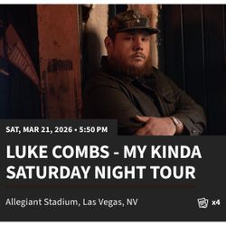 Luke Combs Las Vegas March 21st 