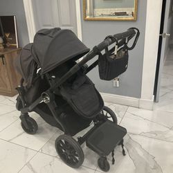 Great Baby Jogger City Select Lux Double Stroller With Accessories 